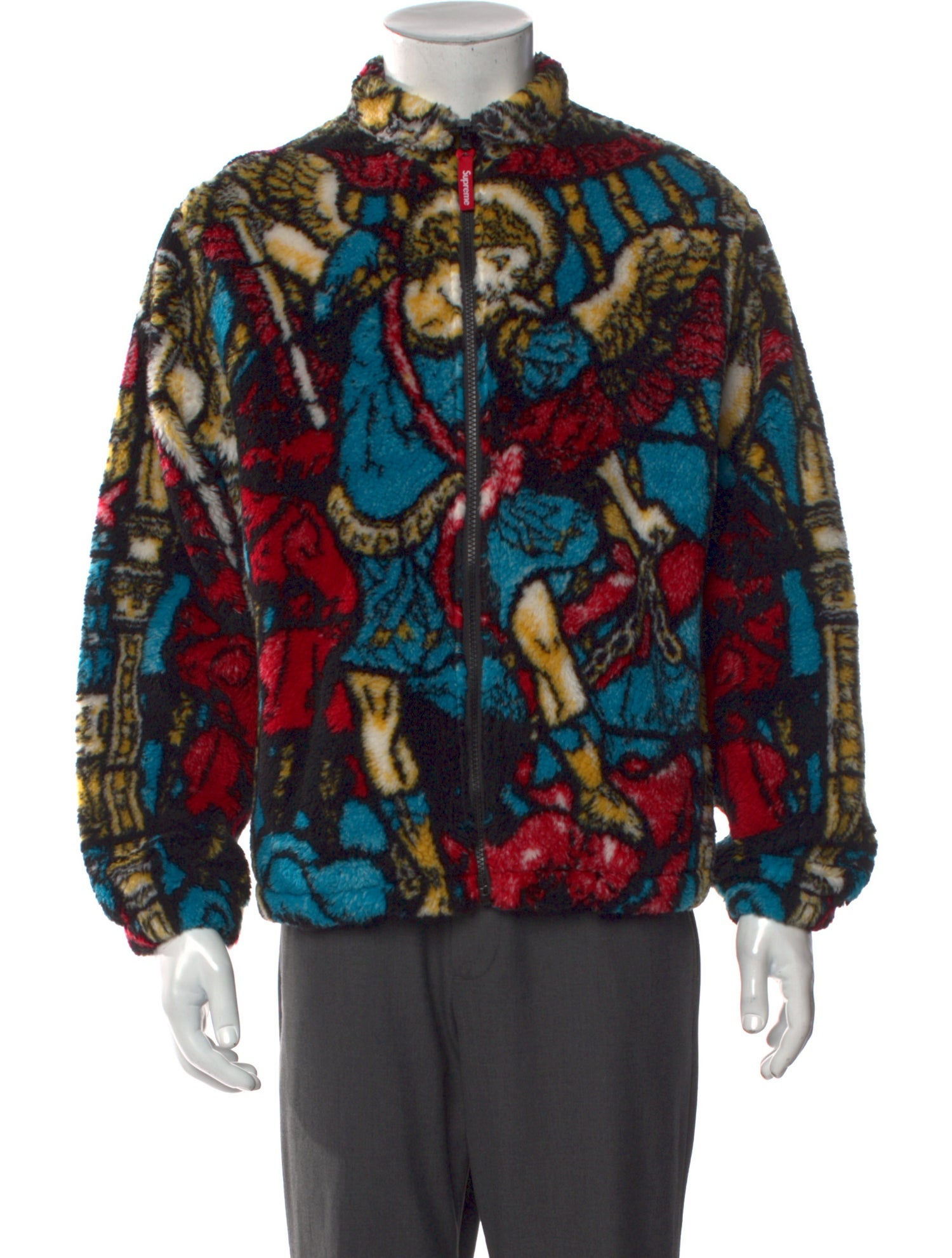 Supreme 2021 Saint Michael Fleece Cardigan