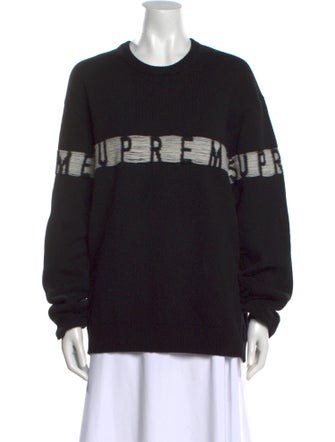 Supreme Merino Wool Graphic Print Sweater