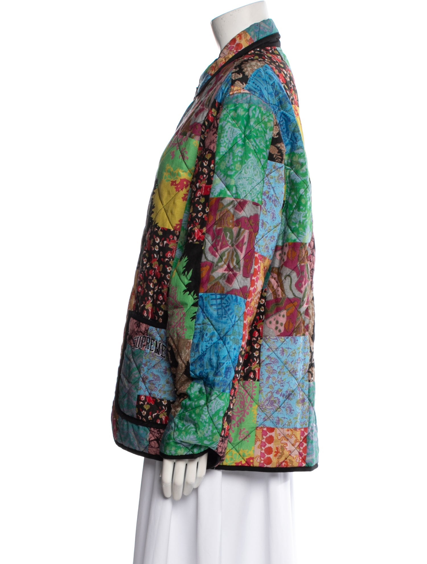 Supreme 2019 Reversible Patchwork Quilted Jacket Multicolor Jacket