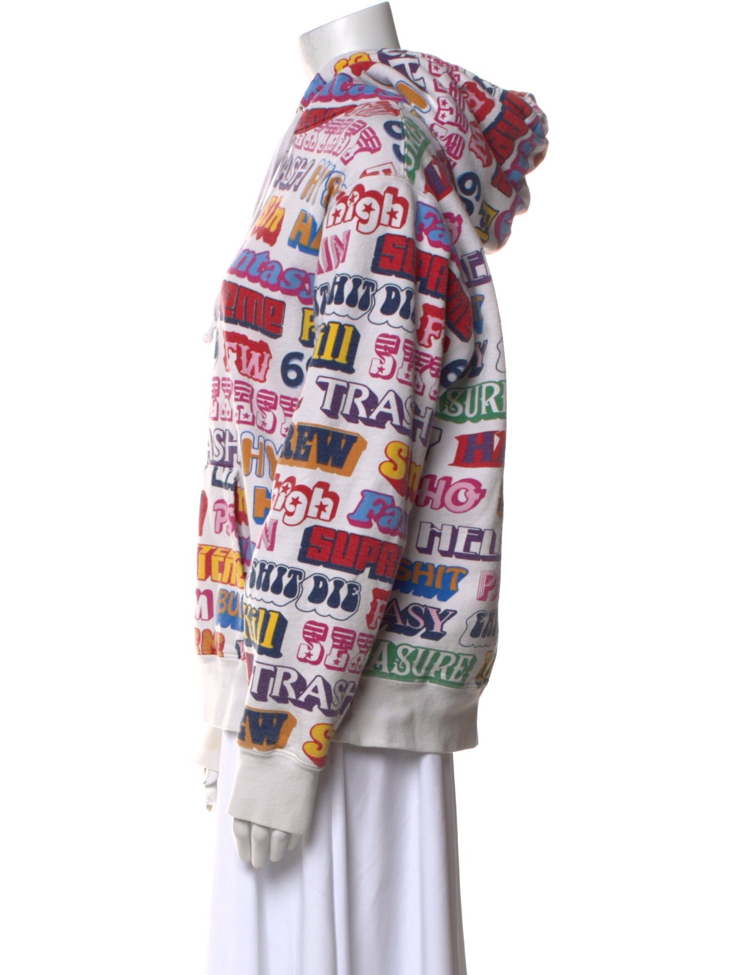 Supreme Graphic Print Mock Neck Sweatshirt