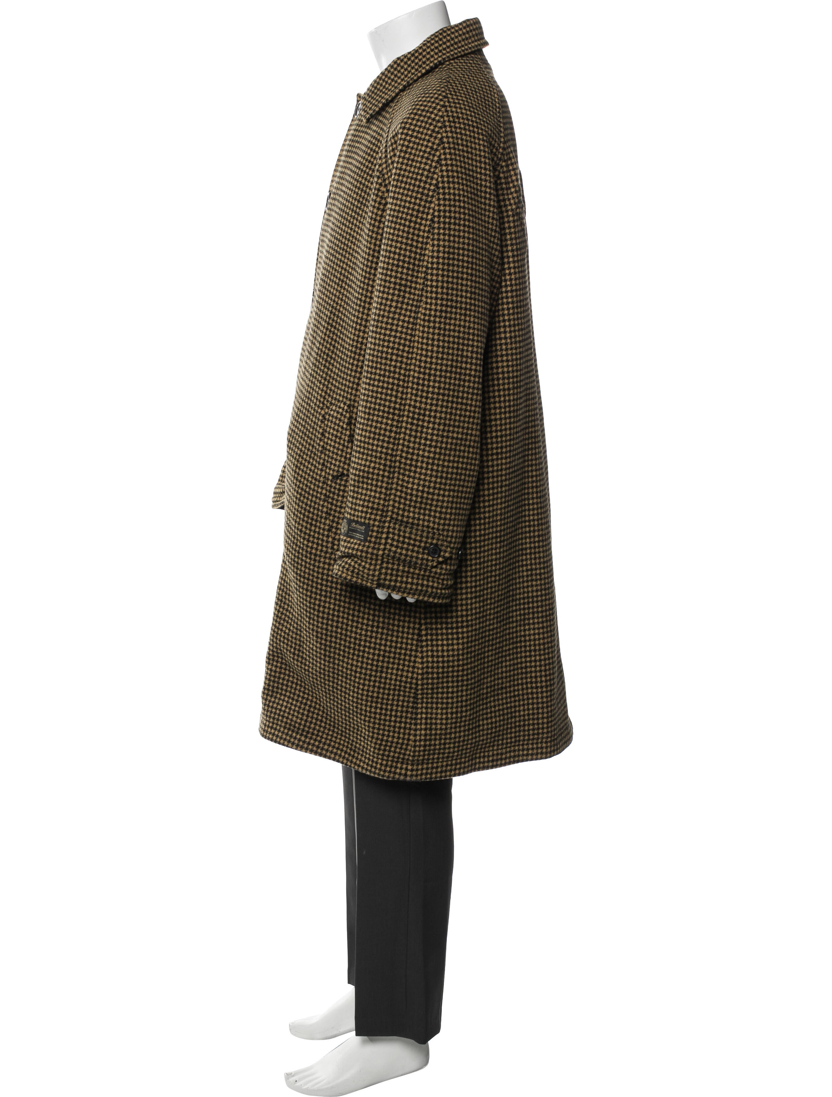 Supreme 2023 Houndstooth Print Overcoat