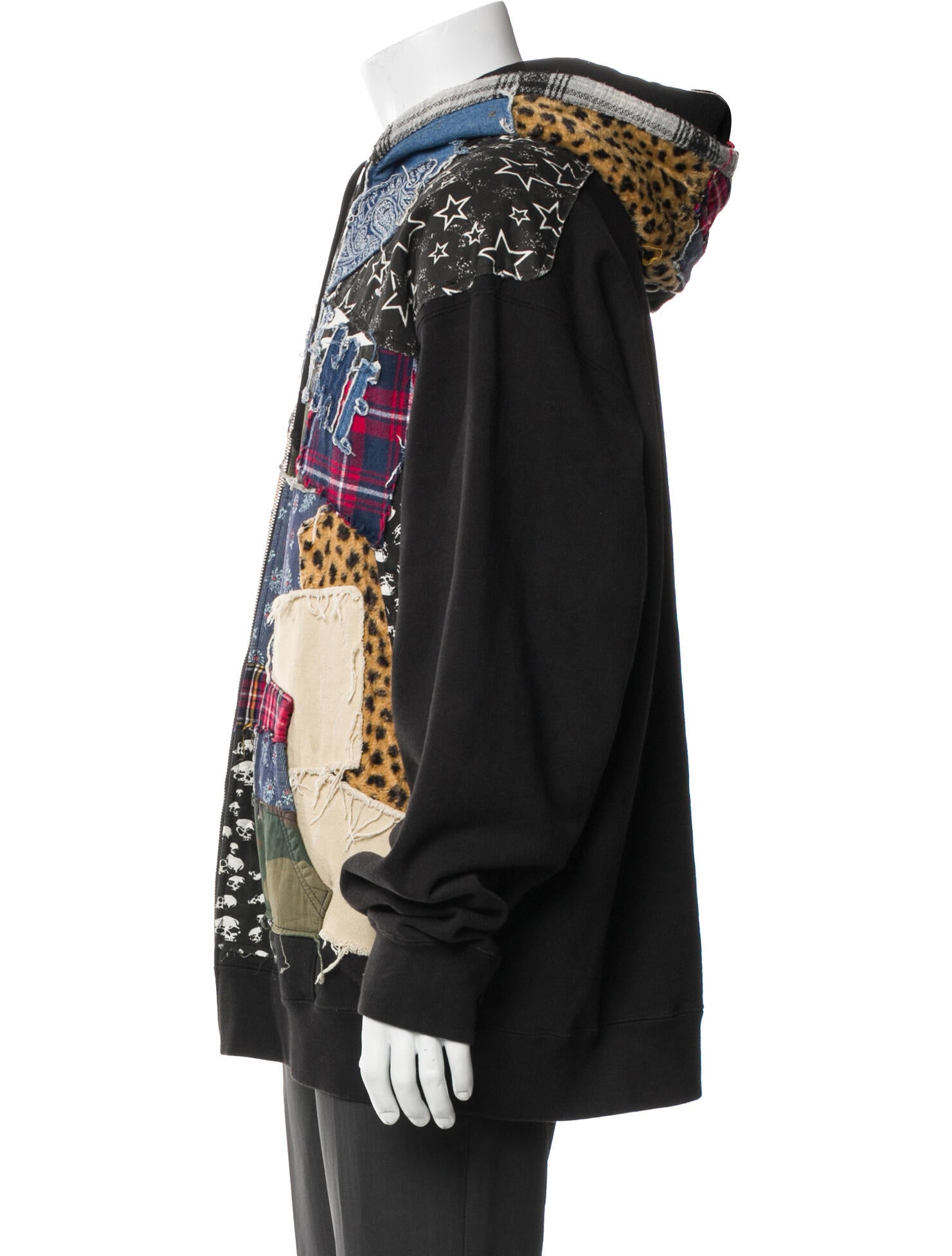 Supreme Patchwork Zip Up Hoodie