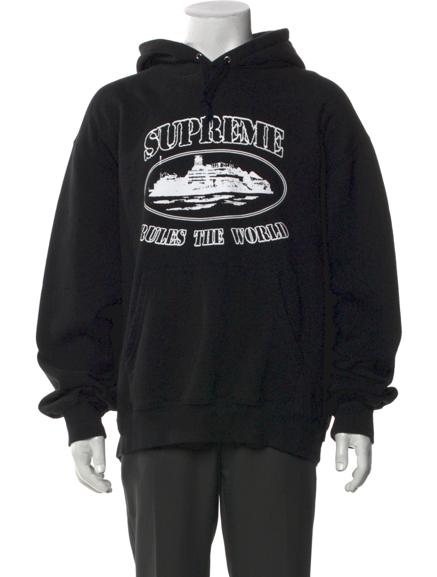 Supreme Graphic Print Crew Neck Hoodie