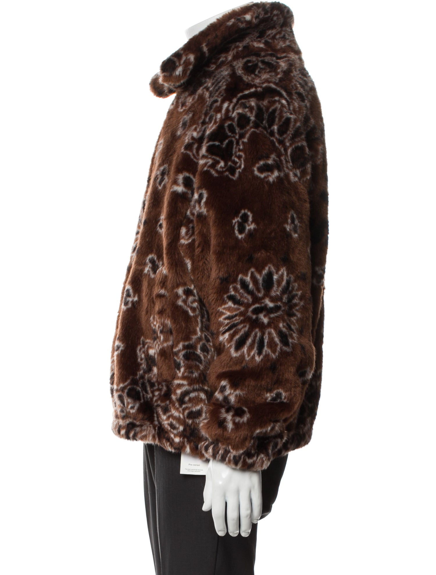 Supreme 2021 Bandana Faux Fur Bomber Jacket