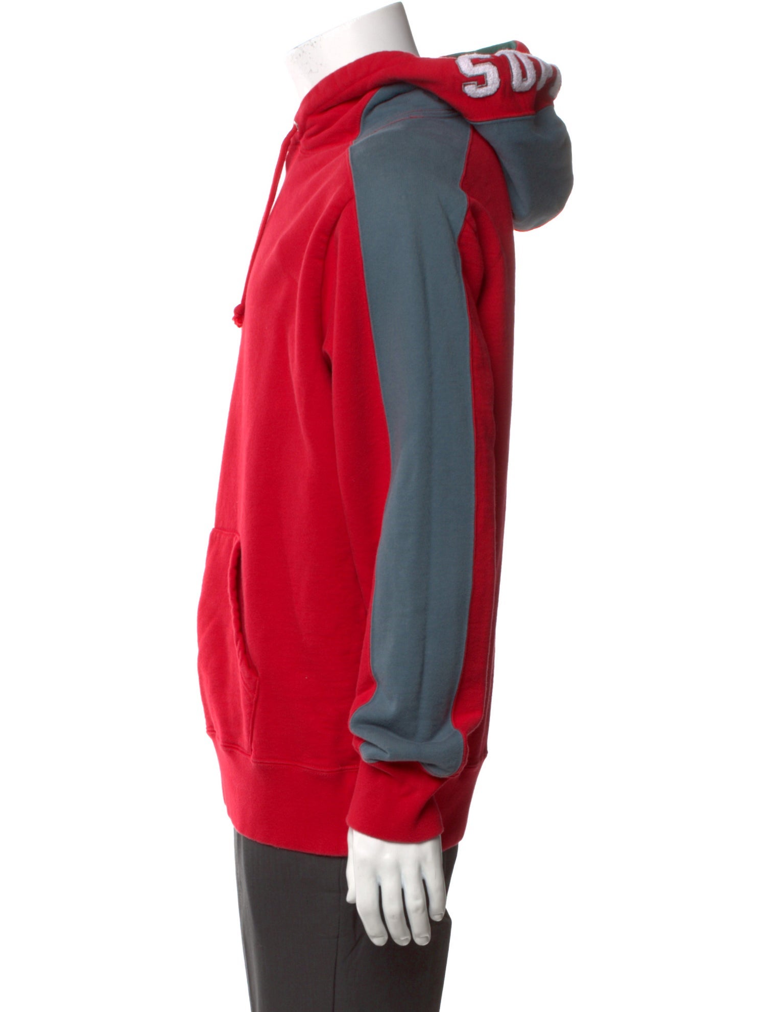 Supreme Colorblock Pattern Crew Neck Hoodie