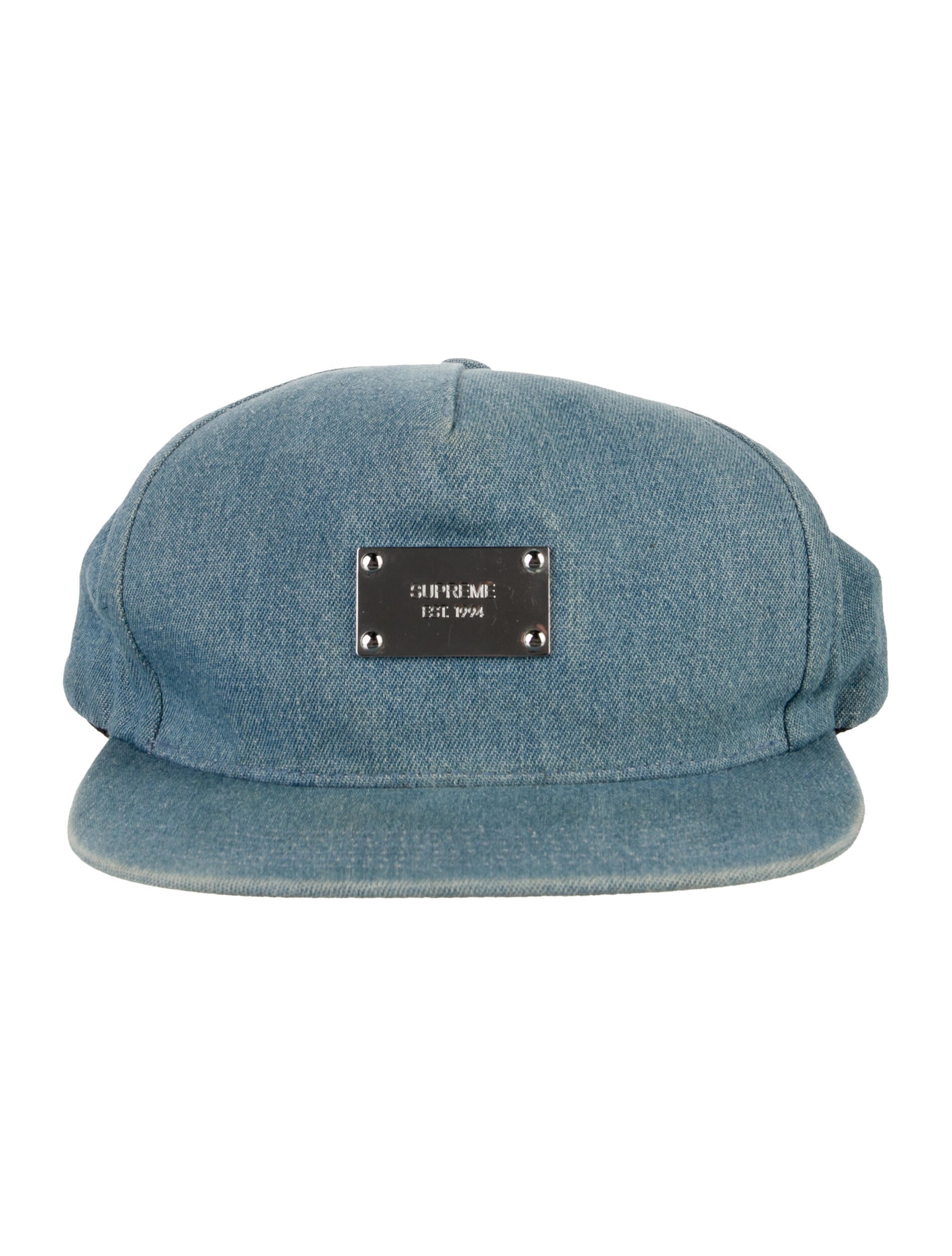 Supreme Denim Metal Plate Cap