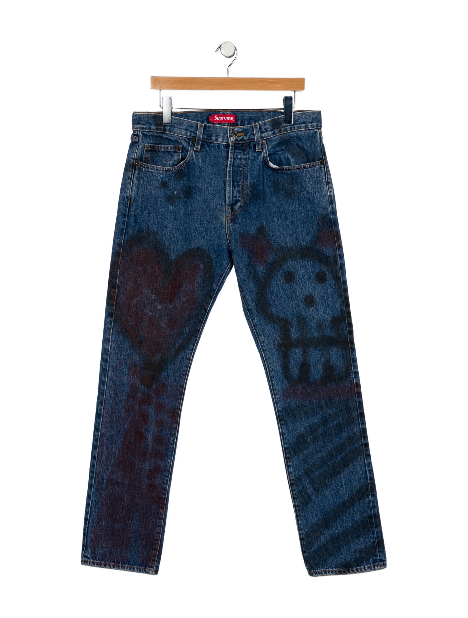 Supreme Low-Rise Straight Leg Jeans
