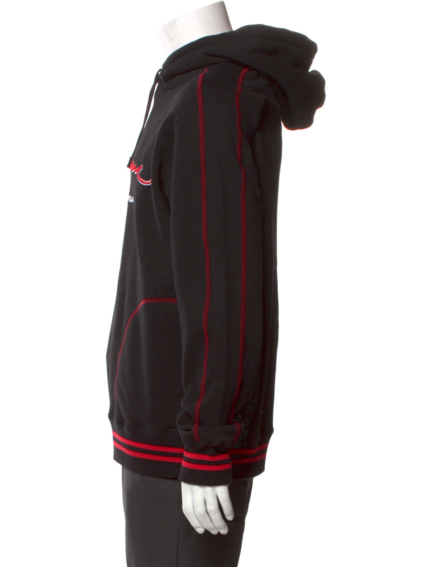 Supreme Contrast Embroidered Graphic Print Hoodie