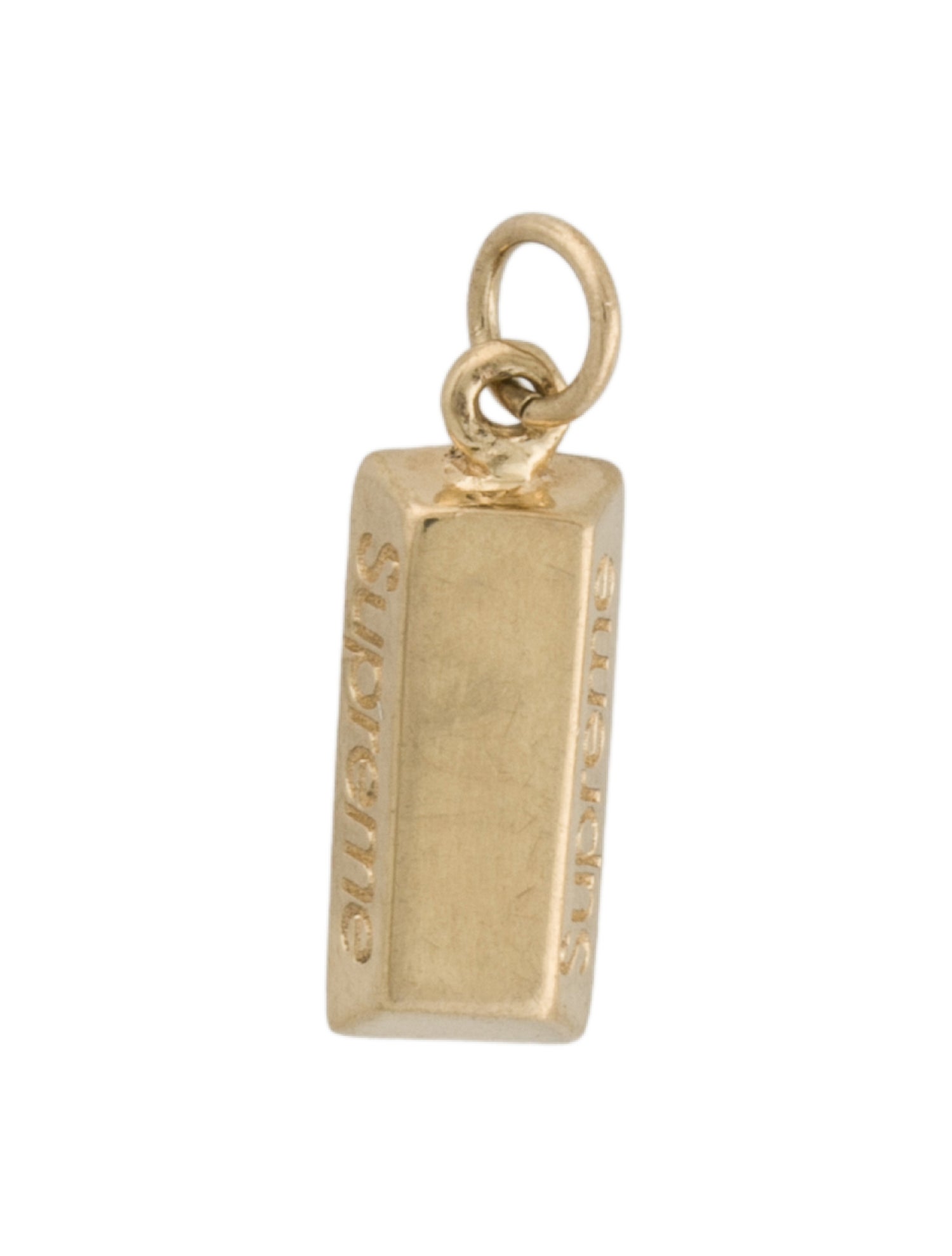 Supreme 14K Bar Charm Pendant