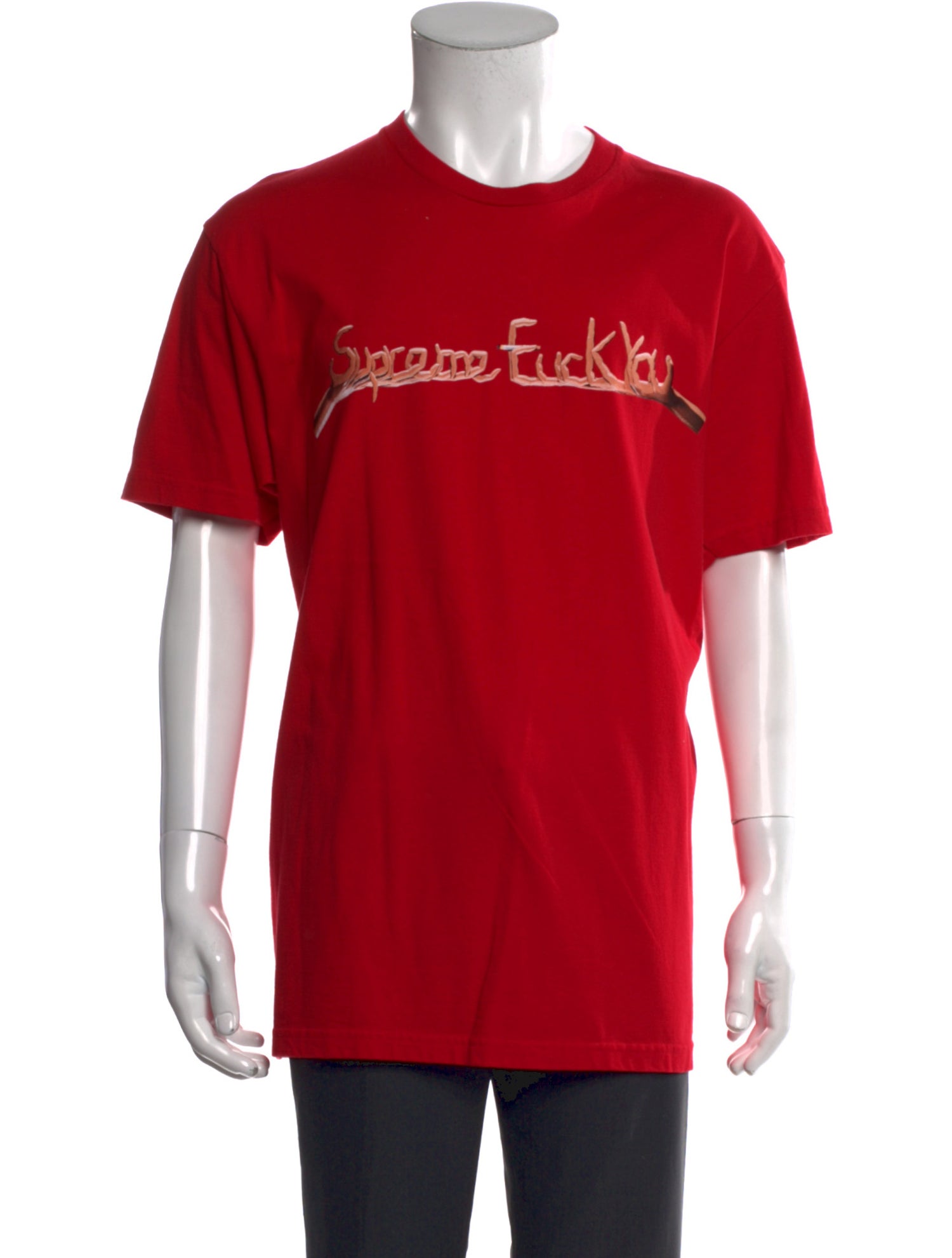 Supreme Fuck You Graphic Print T-Shirt