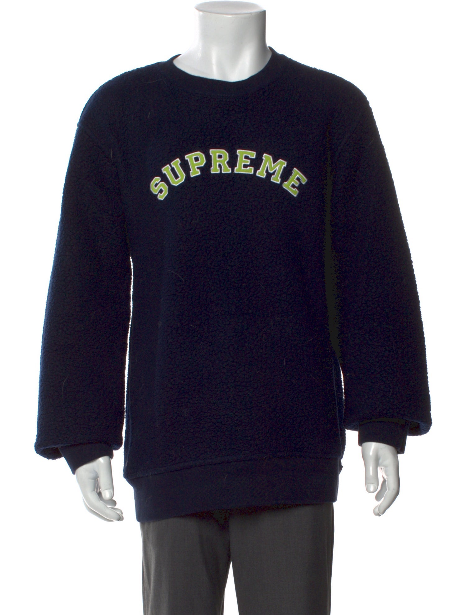 Supreme 2017 Polartec Deep Pile Crewneck Sweatshirt