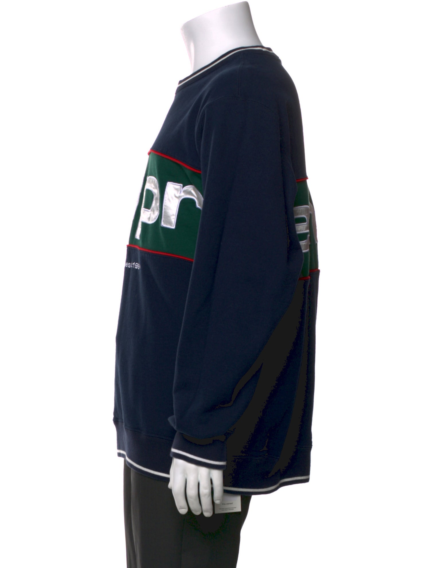 Supreme Graphic Print Crew Neck Sweatshirt