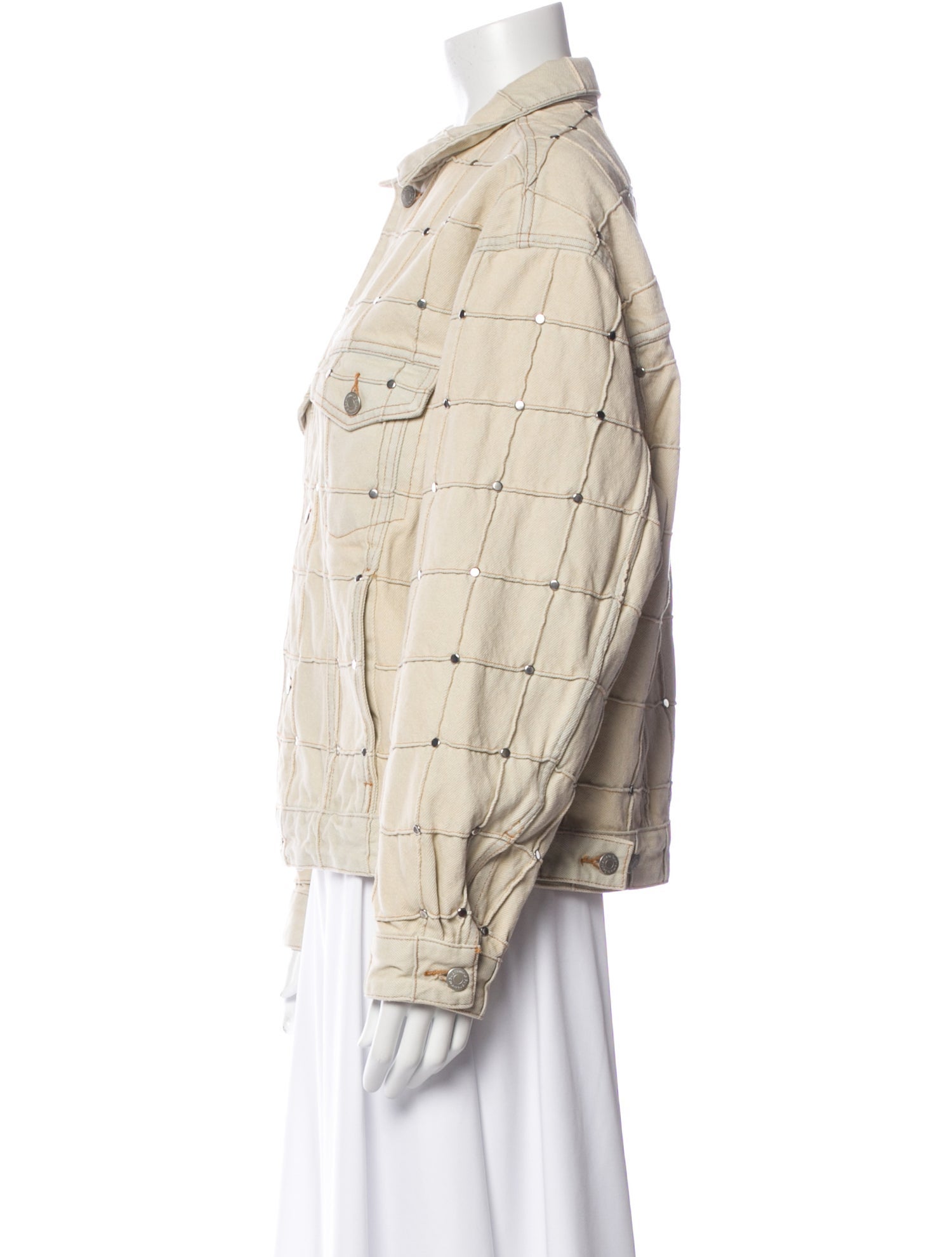 Supreme Plaid Print Denim Jacket