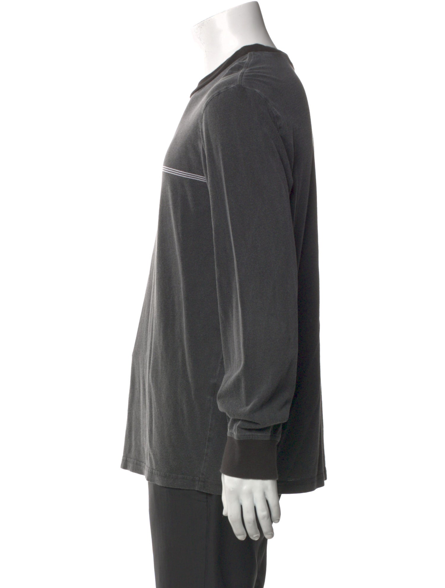 Supreme Printed Stripe L/S Graphic Print T-Shirt