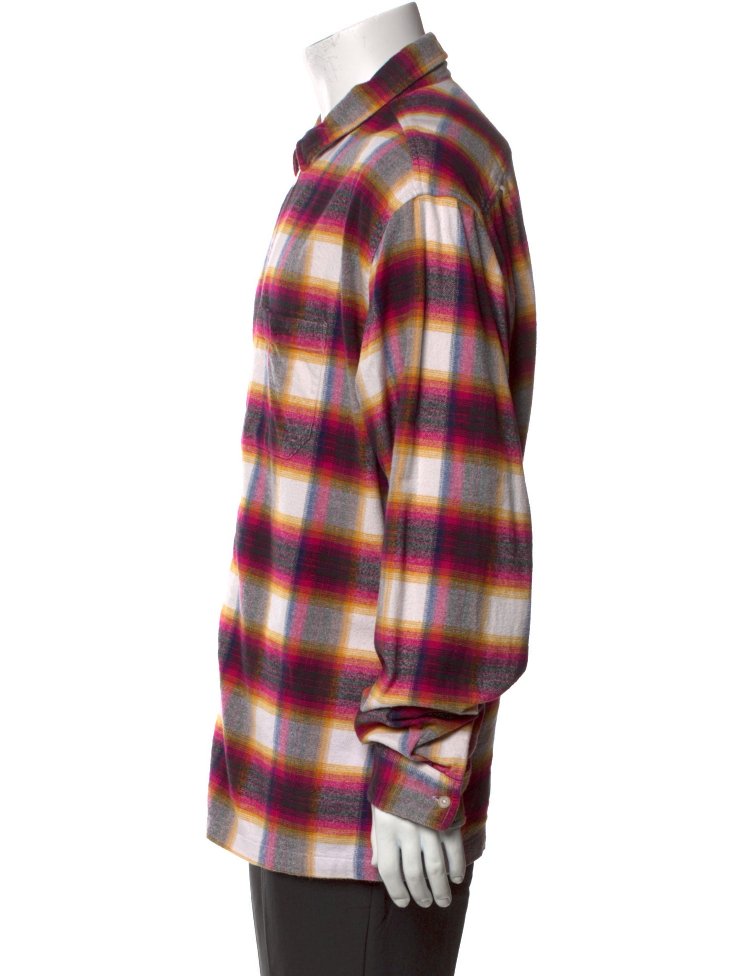Supreme 2024 Shadow Plaid Flannel Zip Up Shirt