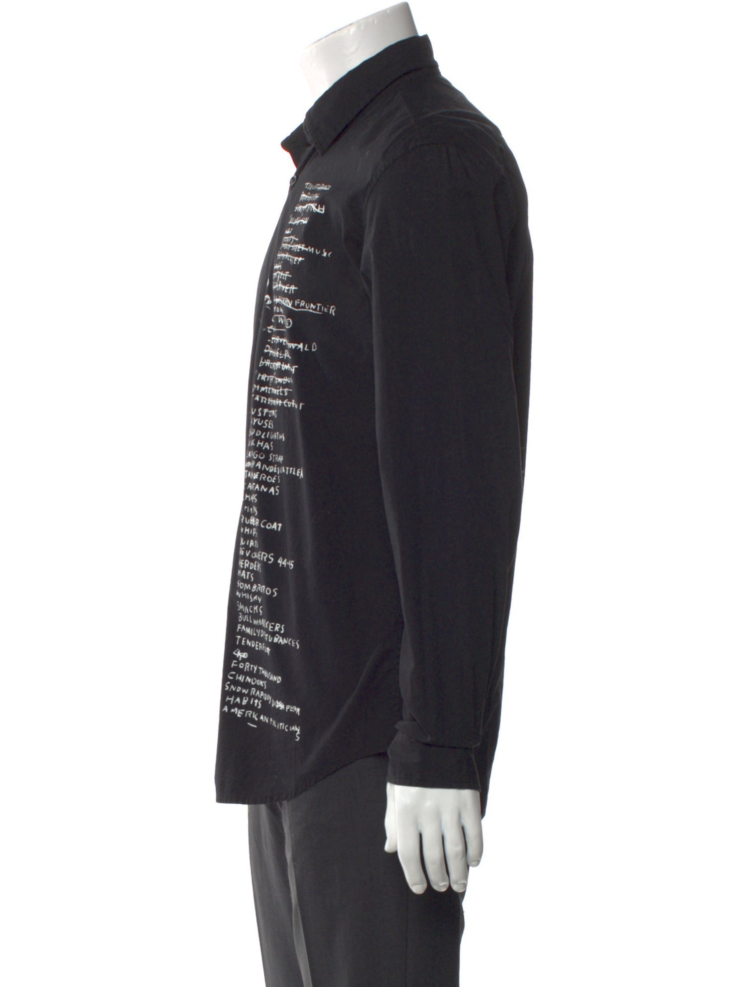 Supreme Graphic Print Long Sleeve Shirt