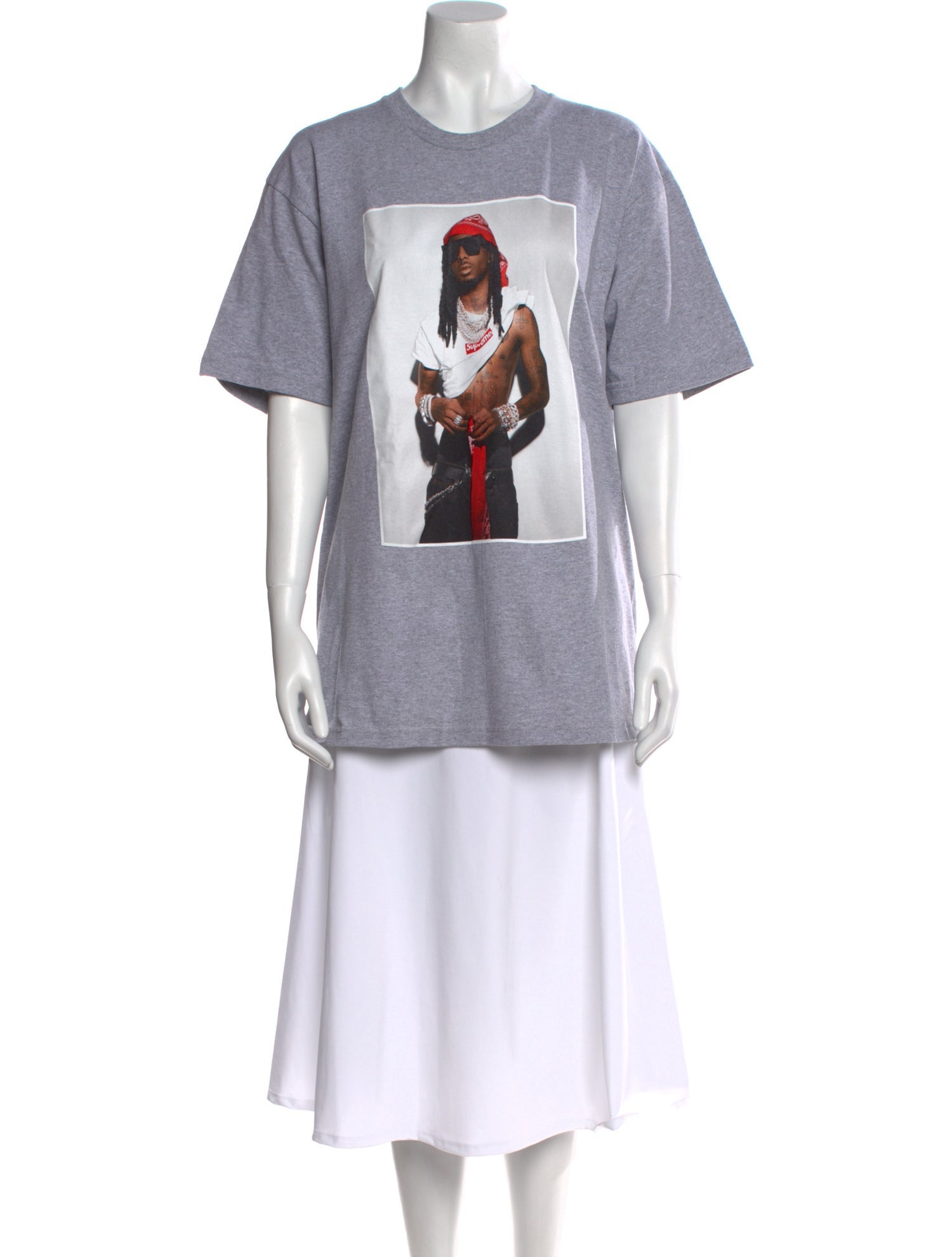 Supreme Graphic Print Crew Neck T-Shirt