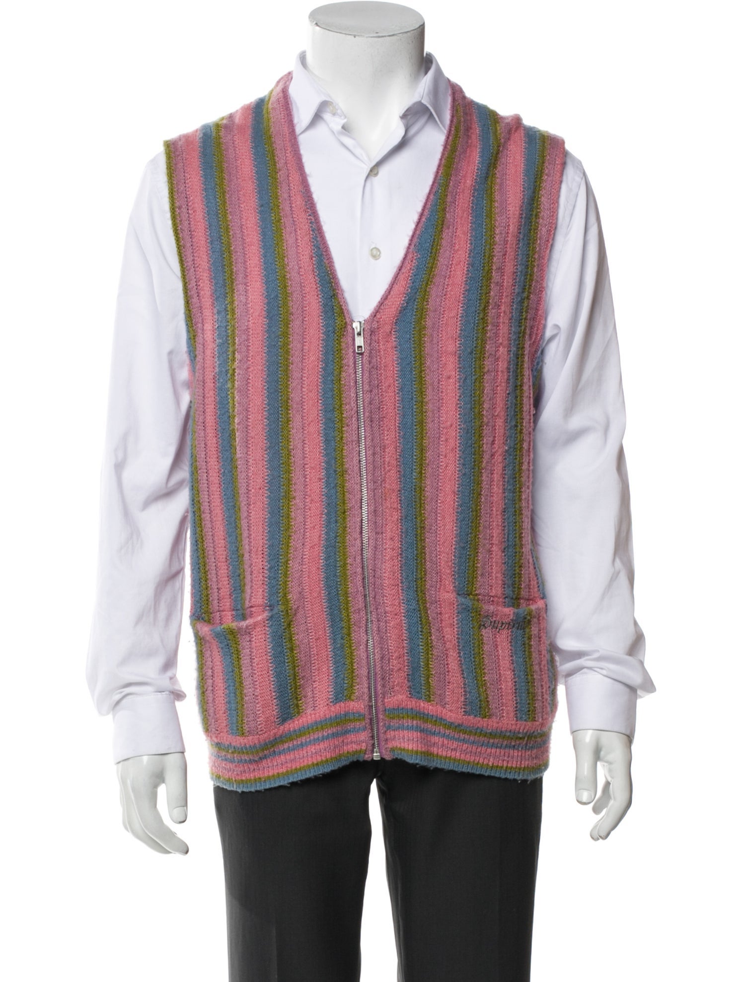 Supreme 2021 Striped Sweater Vest