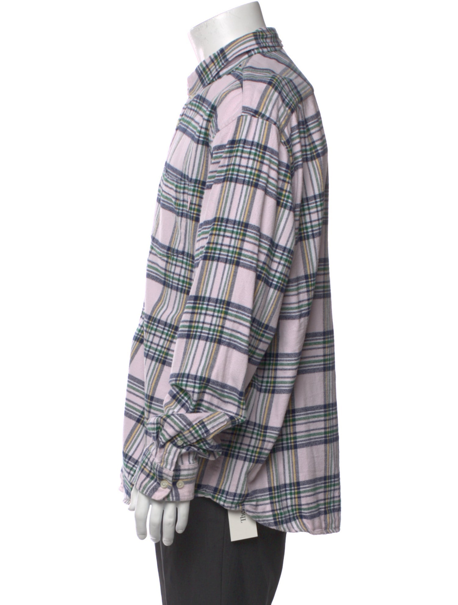 Supreme Plaid Print Long Sleeve Shirt