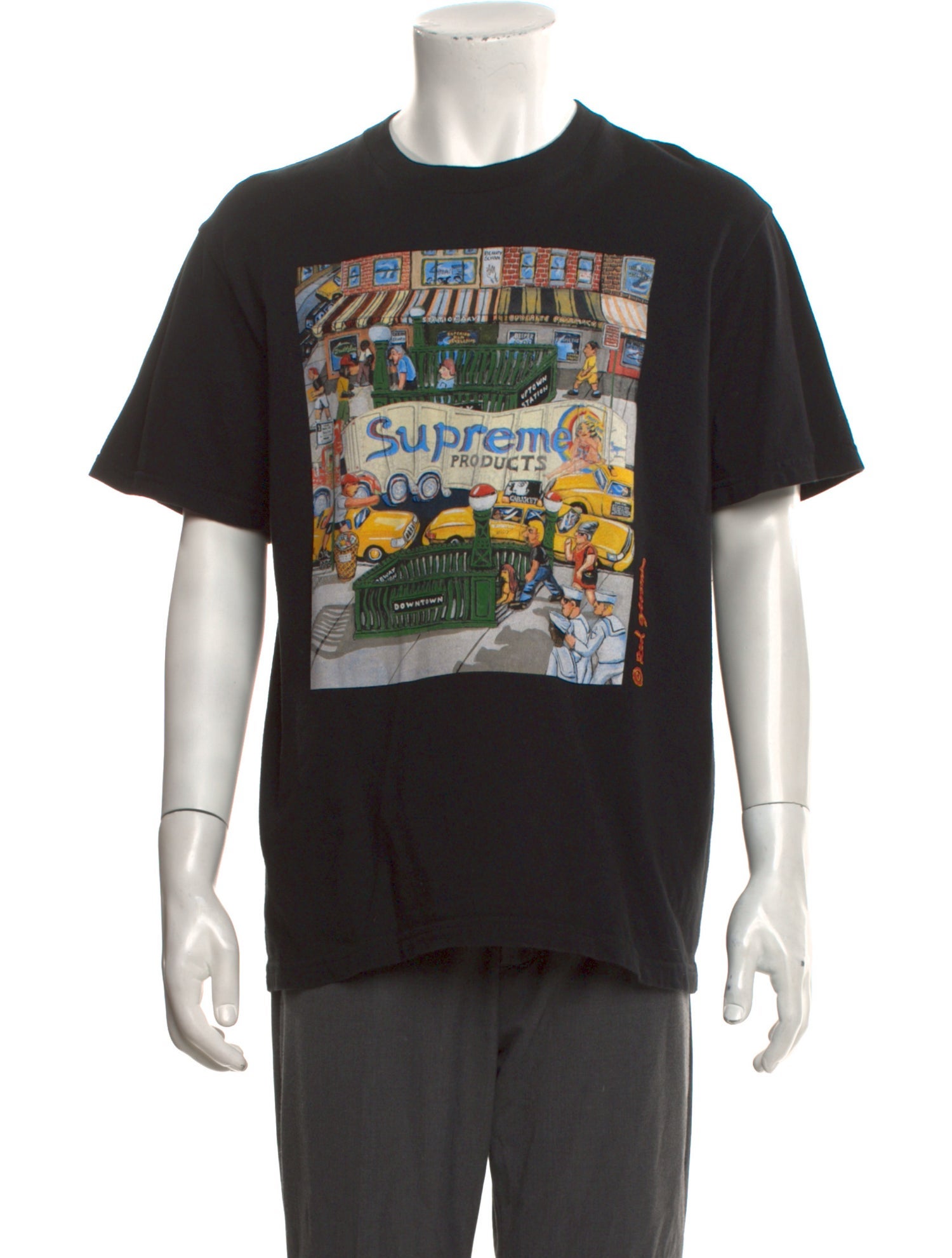 Supreme Graphic Print Crew Neck T-Shirt