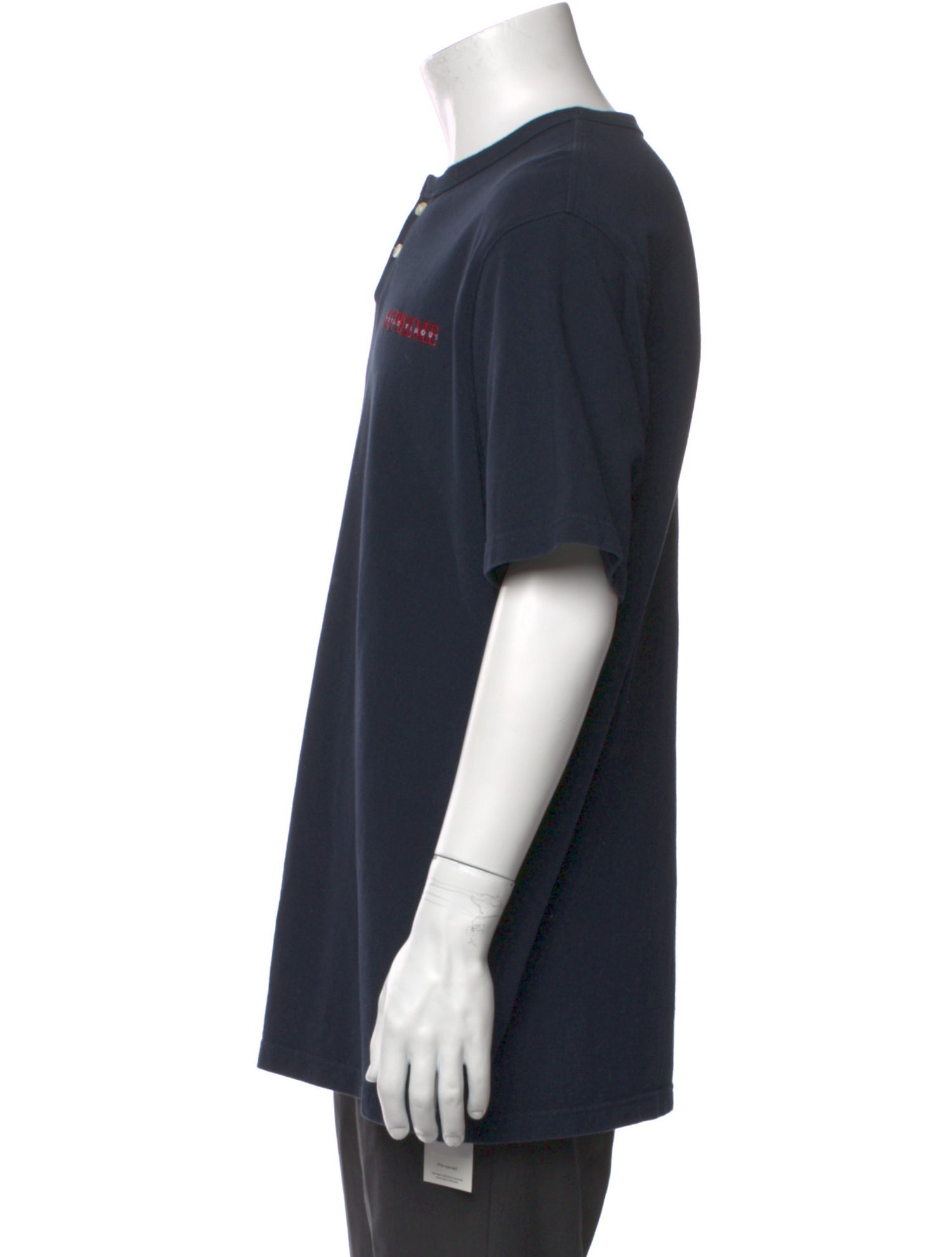 Supreme Graphic Print Crew Neck Henley