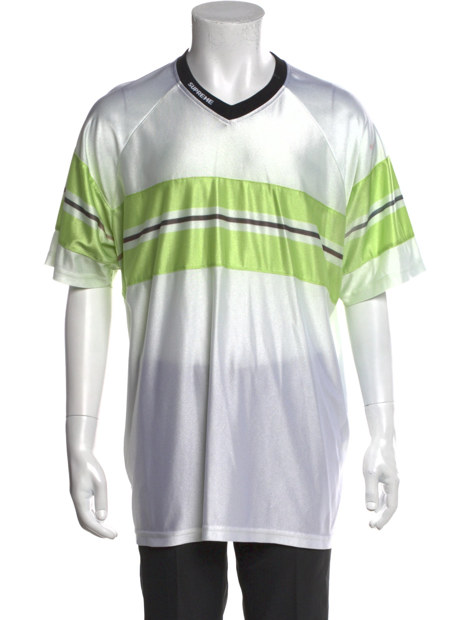 Supreme Striped V-Neck T-Shirt