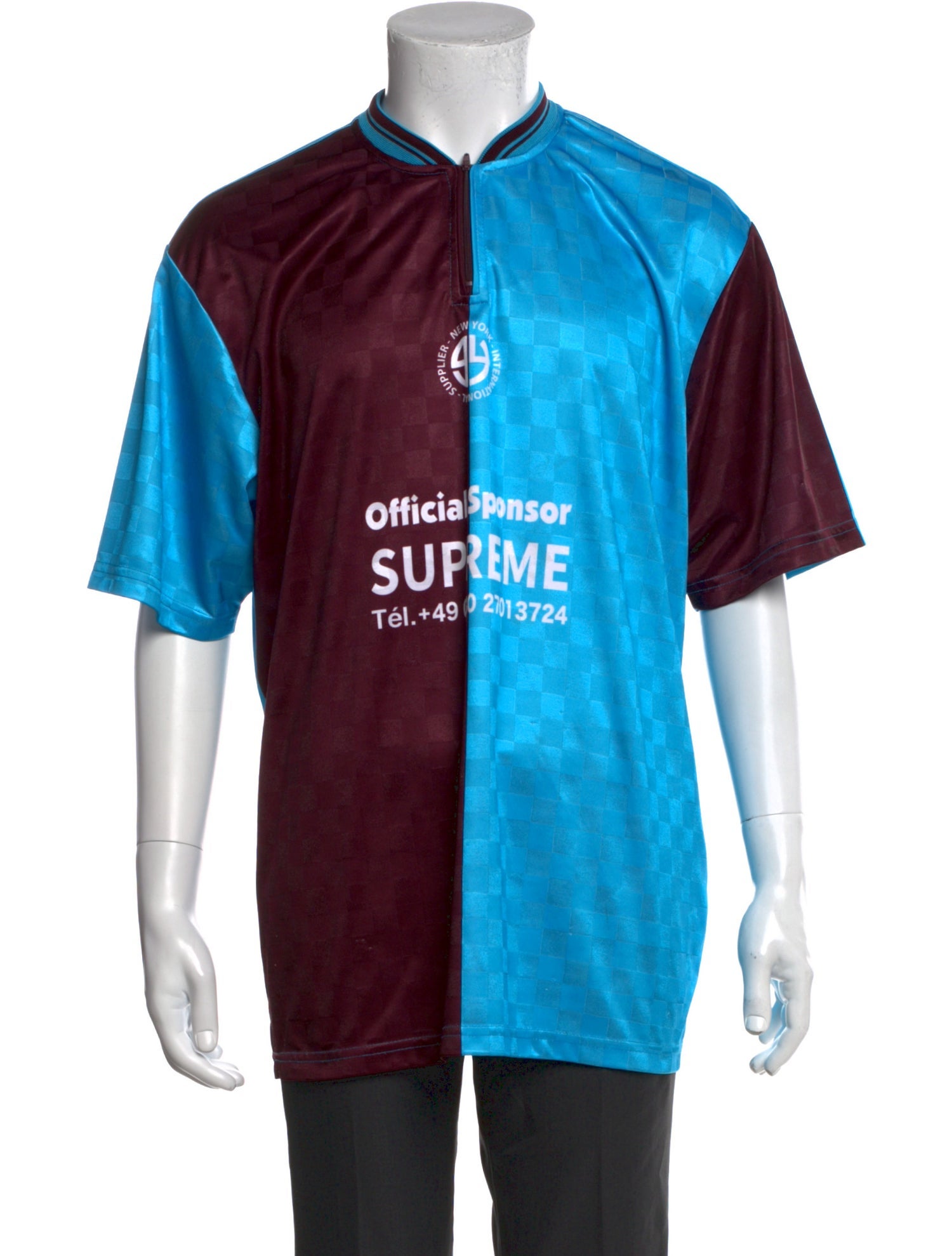 Supreme Graphic Print V-Neck Henley