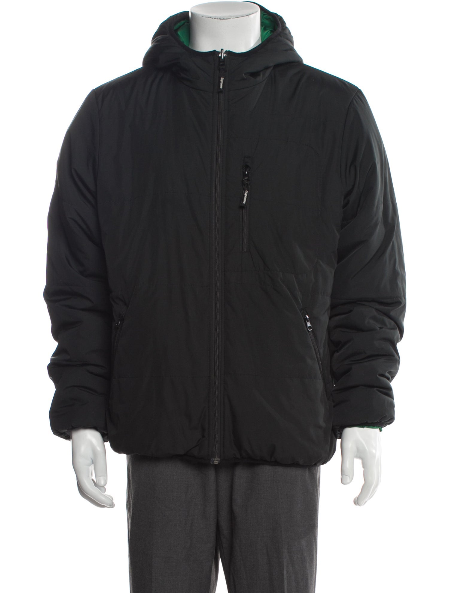 Supreme 2016 Reversible Hooded Puffy Puffer Coat