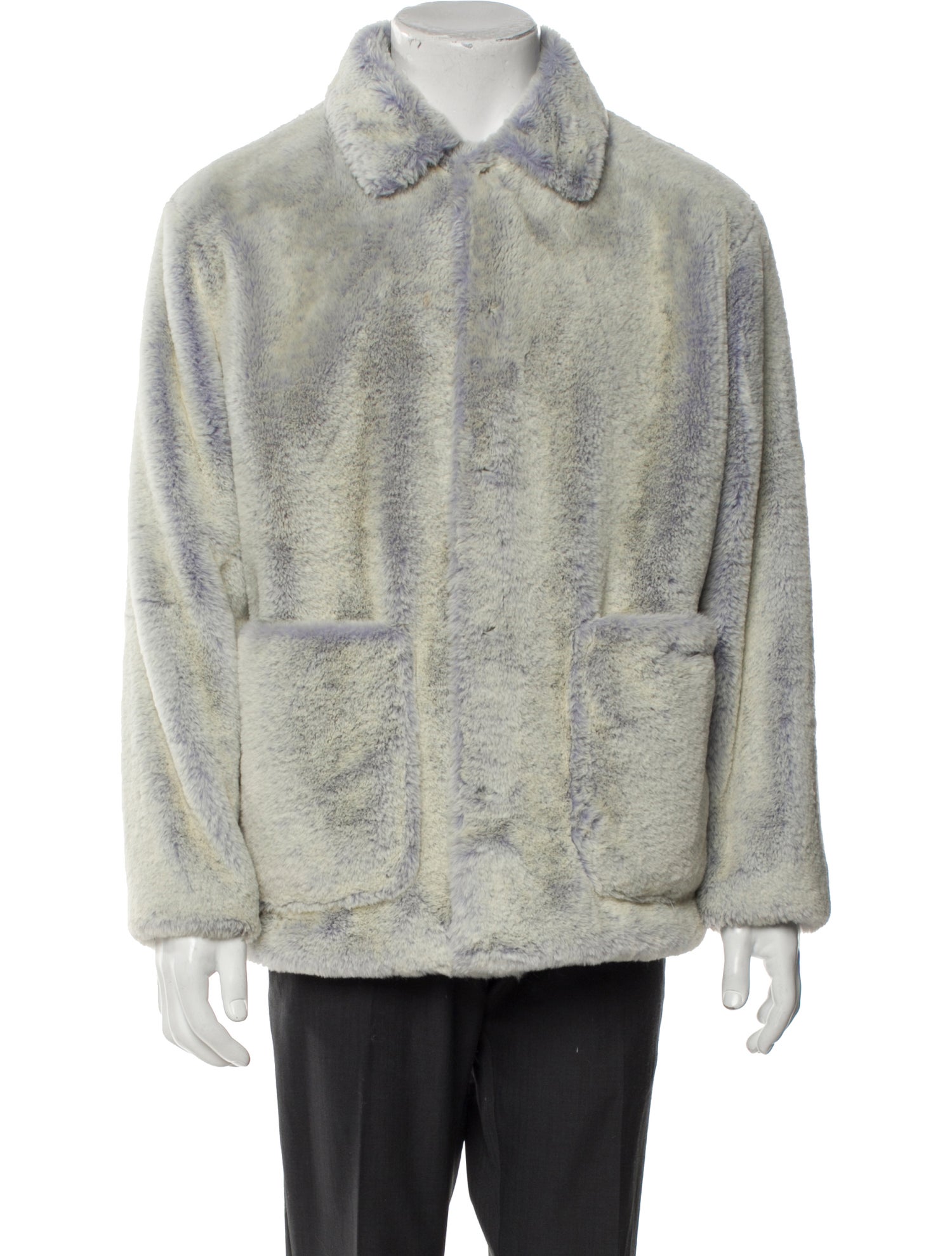 Supreme 2-Tone Faux Fur Shop Denim Jacket