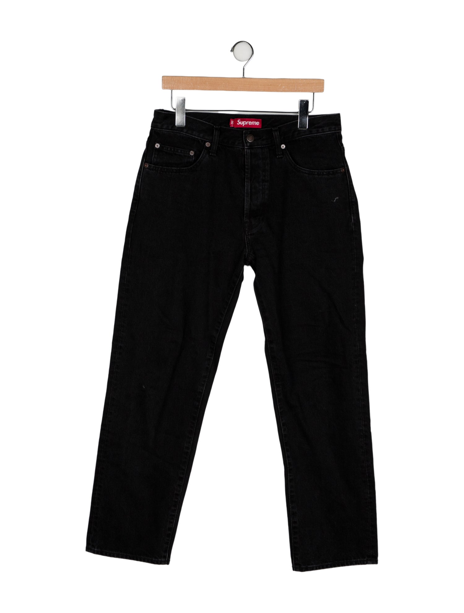Supreme High-Rise Straight Leg Jeans