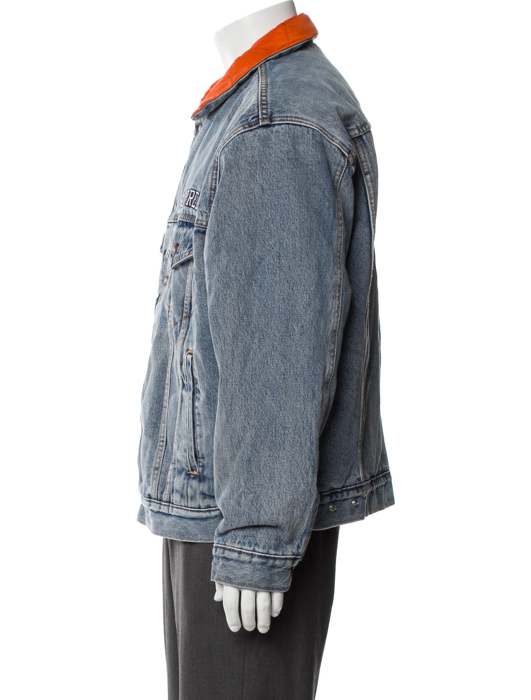 Supreme x Levi's 2018 Quilted Reversible Trucker Denim Jacket