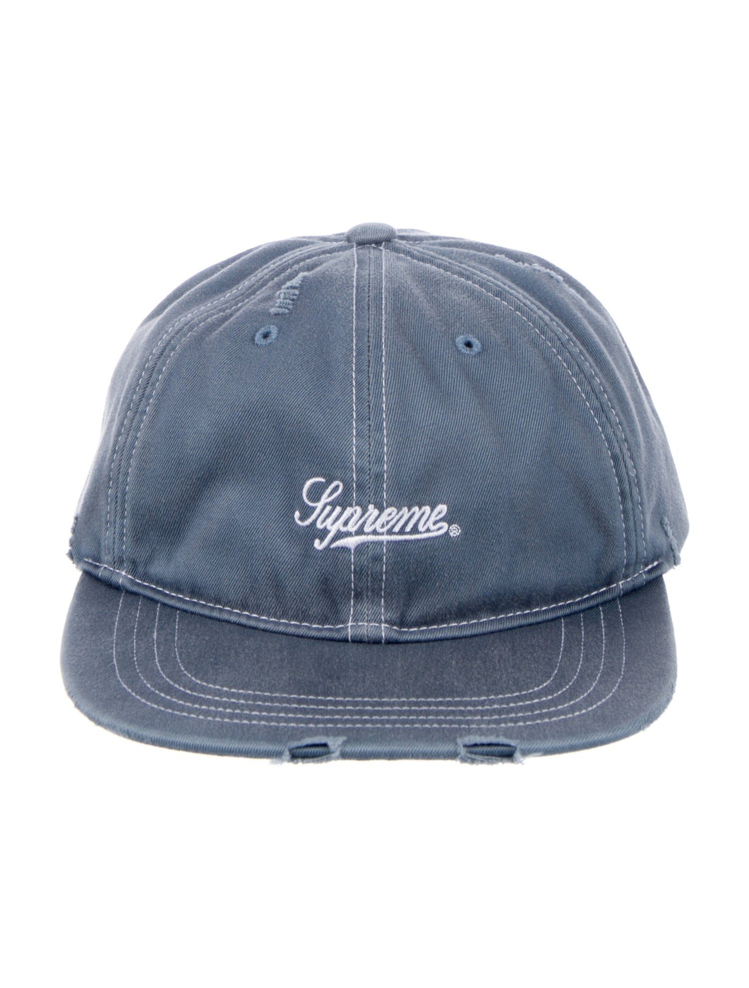 Supreme Distressed Script 6-Panel