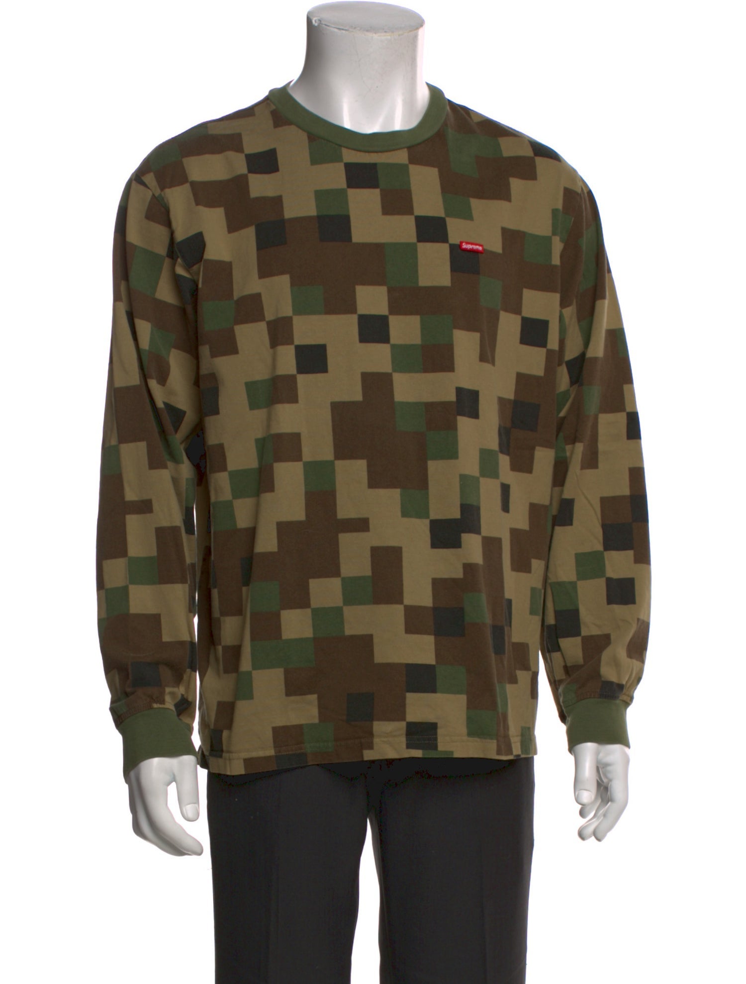 Supreme Camouflage Print Crew Neck T-Shirt