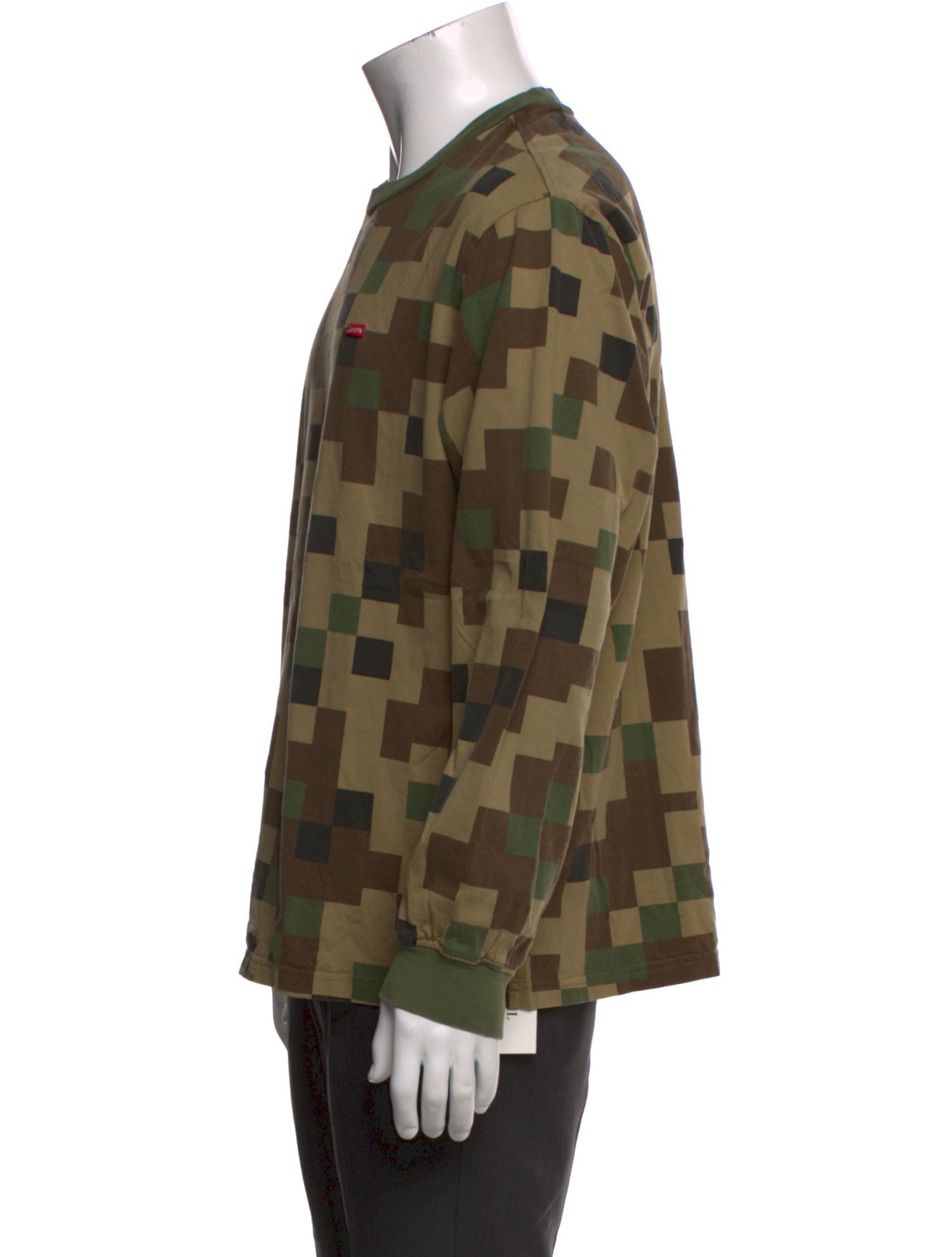 Supreme Camouflage Print Crew Neck T-Shirt