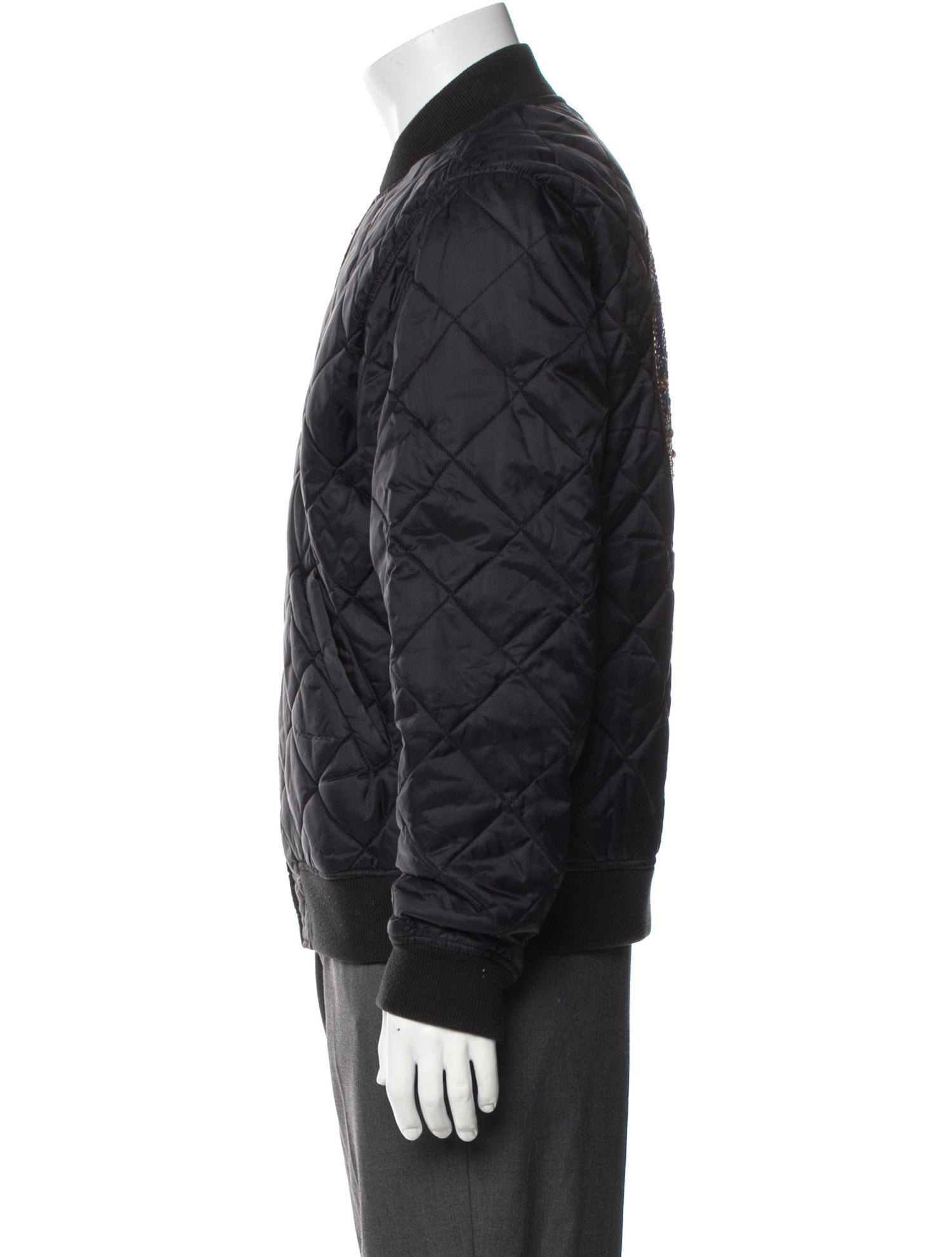 Supreme Quilted Pattern Puffer Coat