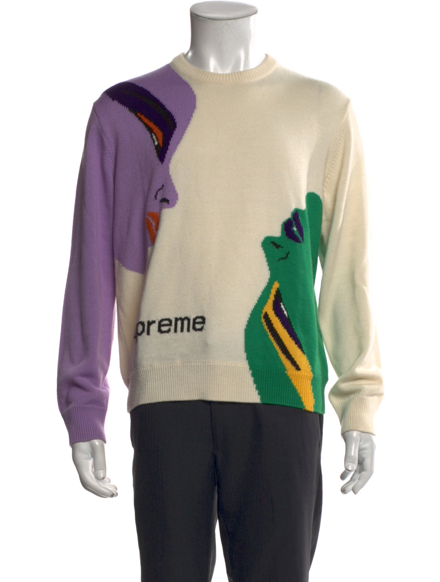 Supreme Signature Logo Printed Pullover