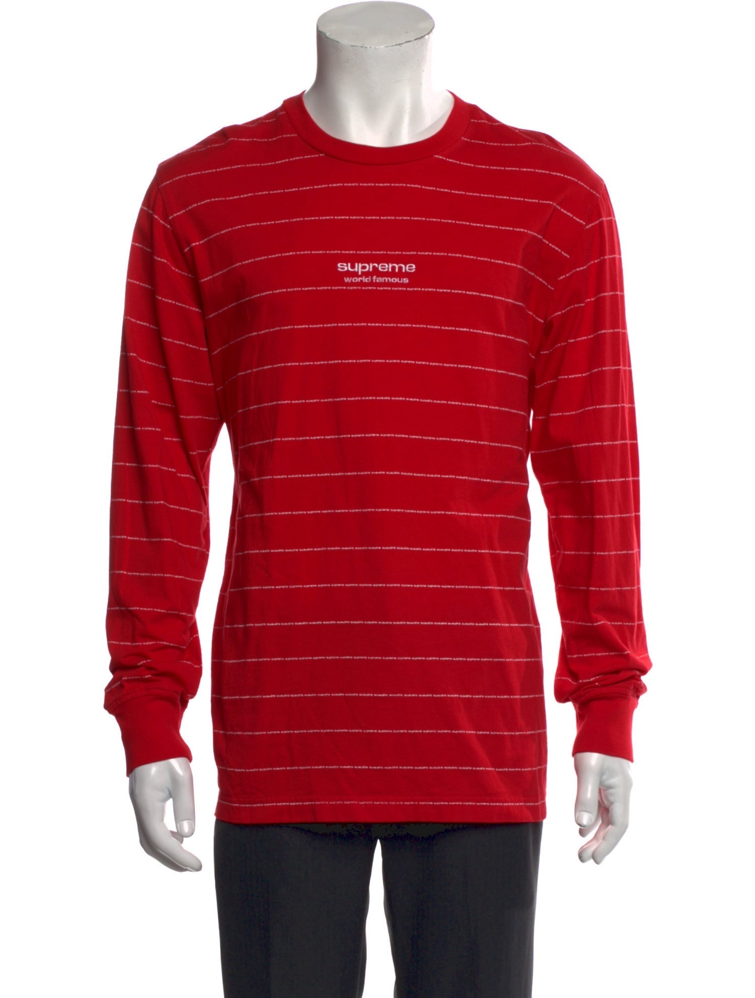 Supreme Striped Crew Neck T-Shirt