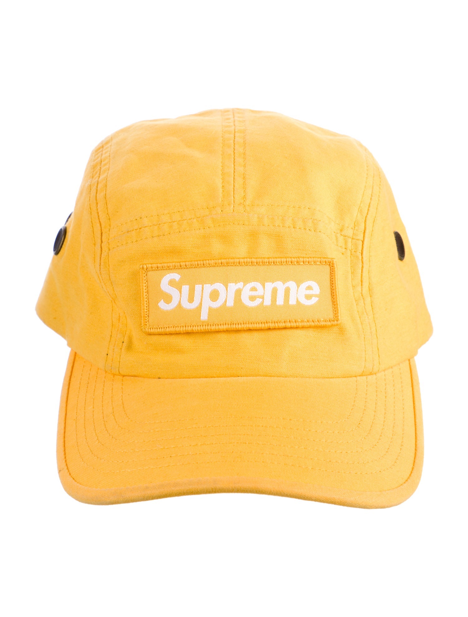 Supreme Jacquard Logo Military Camp Cap