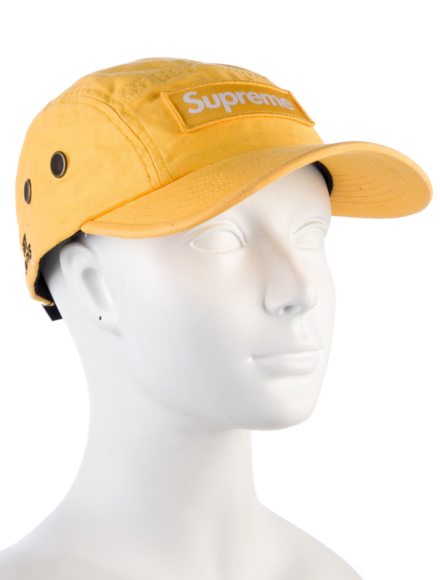 Supreme Jacquard Logo Military Camp Cap
