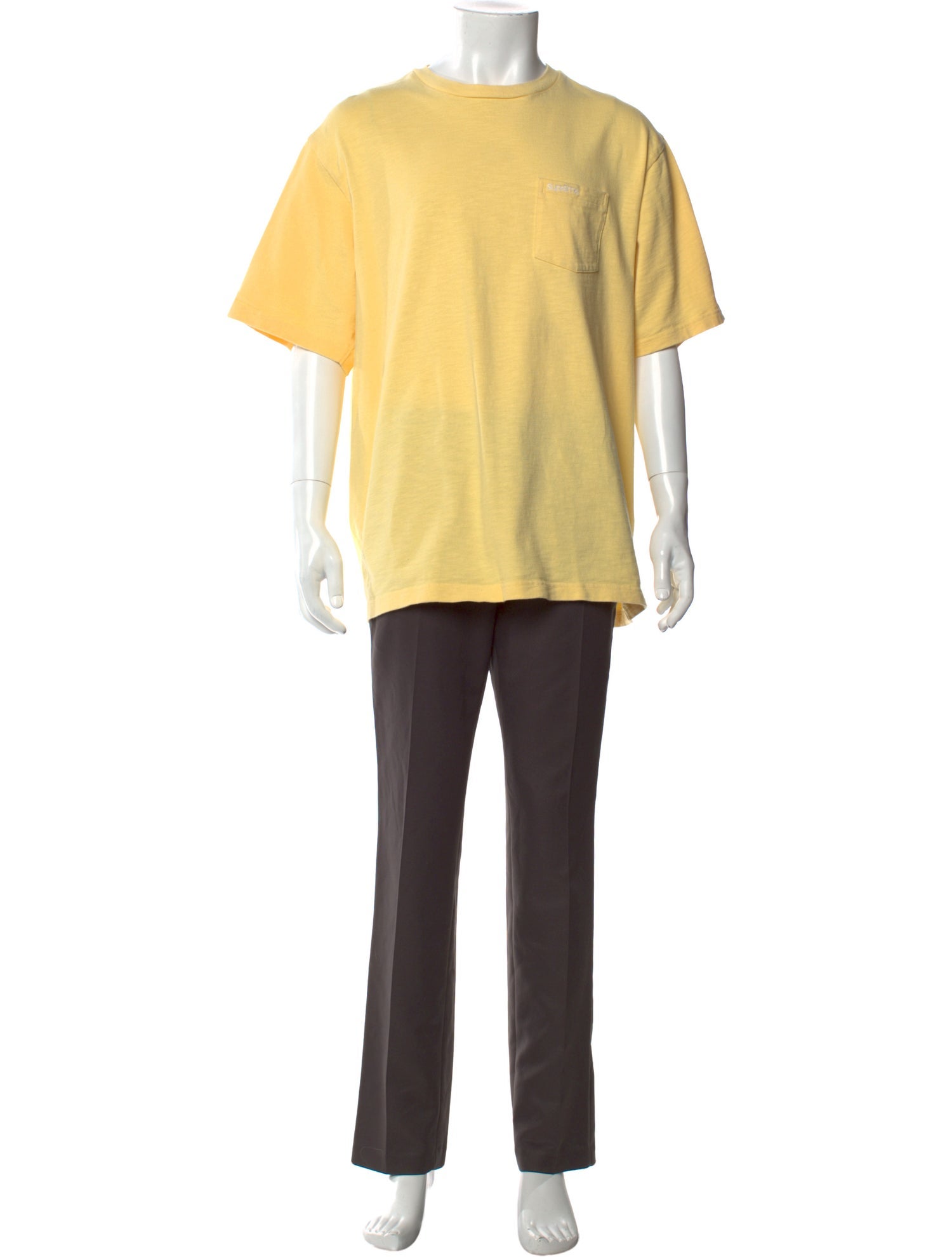 Supreme Classic Logo Pocket Crew Neck T-Shirt