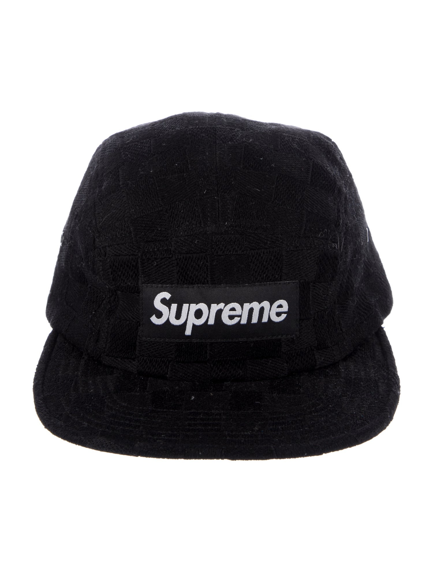 Supreme Checker Weave Camp Cap