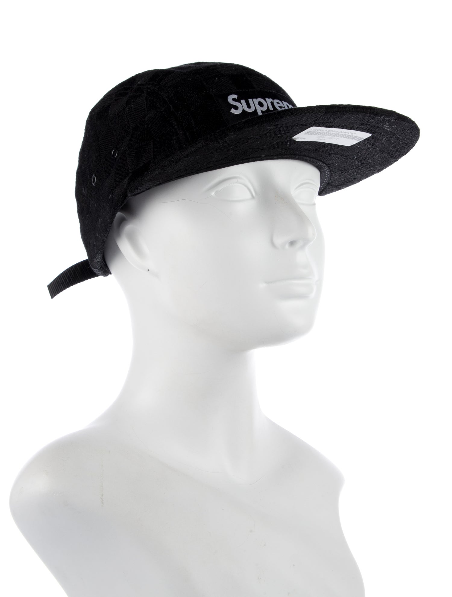 Supreme Checker Weave Camp Cap