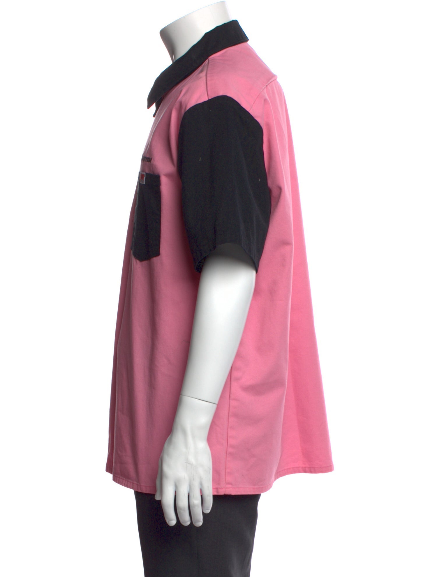 Supreme Colorblock Pattern Short Sleeve Shirt