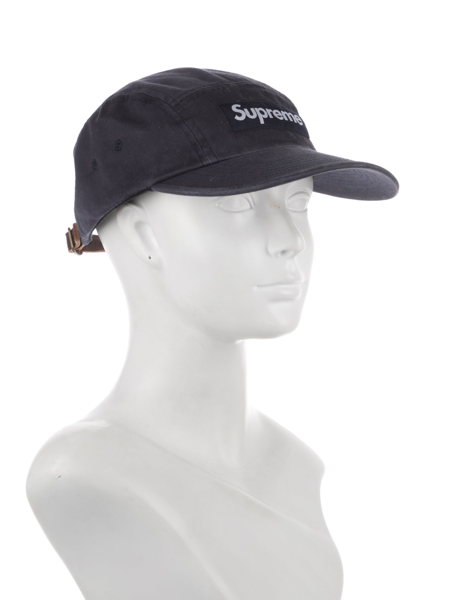 Supreme Leather Strap Camp Cap