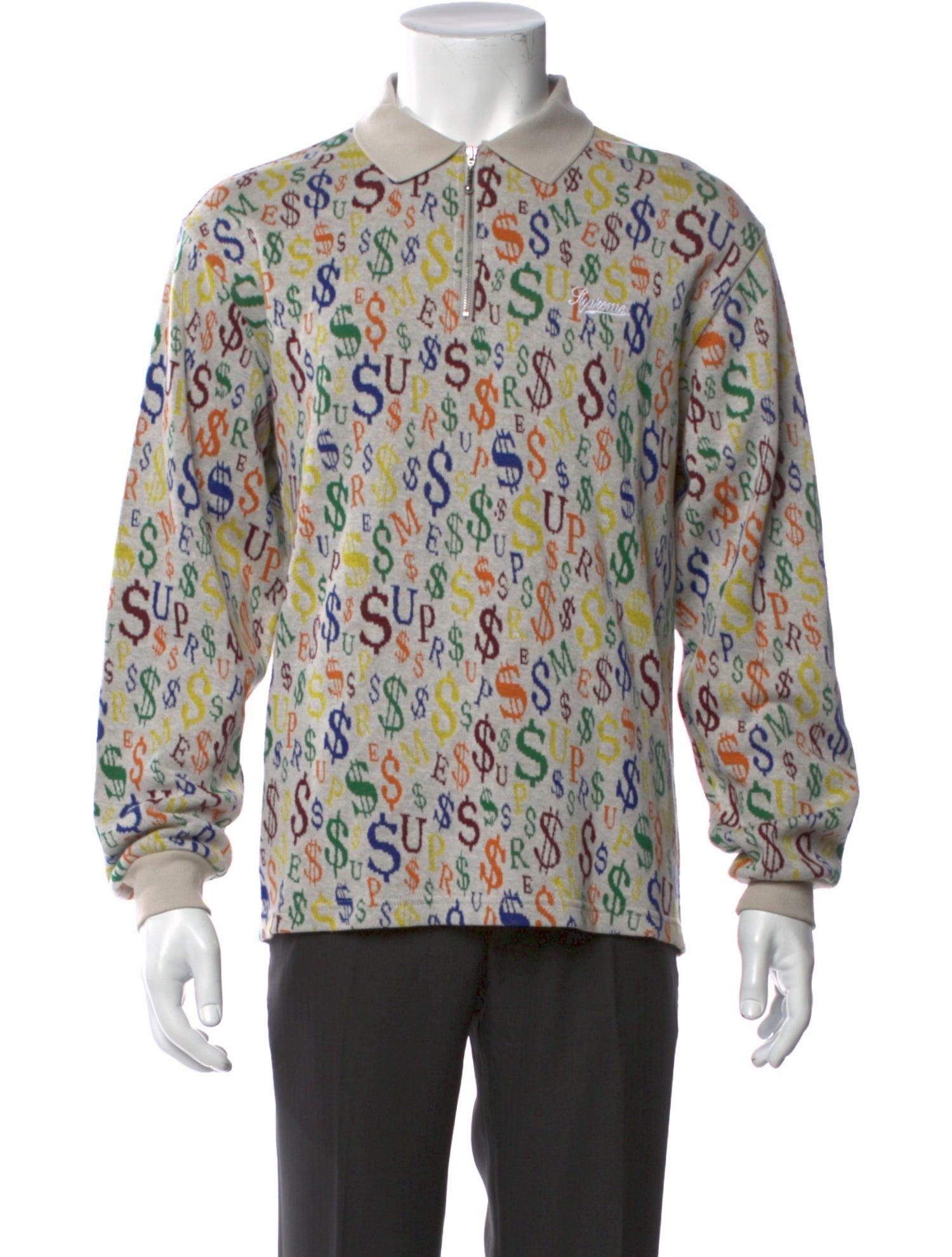 Supreme Graphic Print Crew Neck Pullover