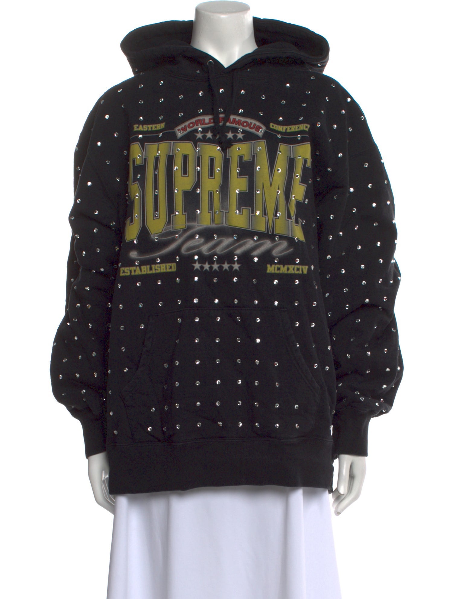 Supreme Graphic Print Crew Neck Hoodie