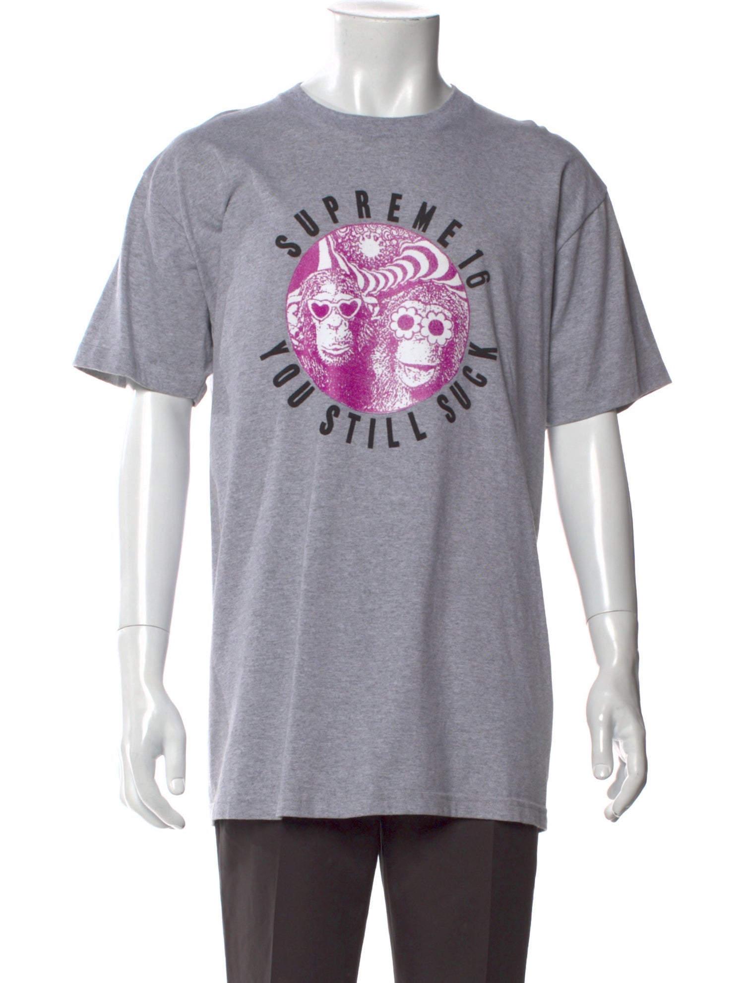 Supreme Graphic Print Crew Neck T-Shirt