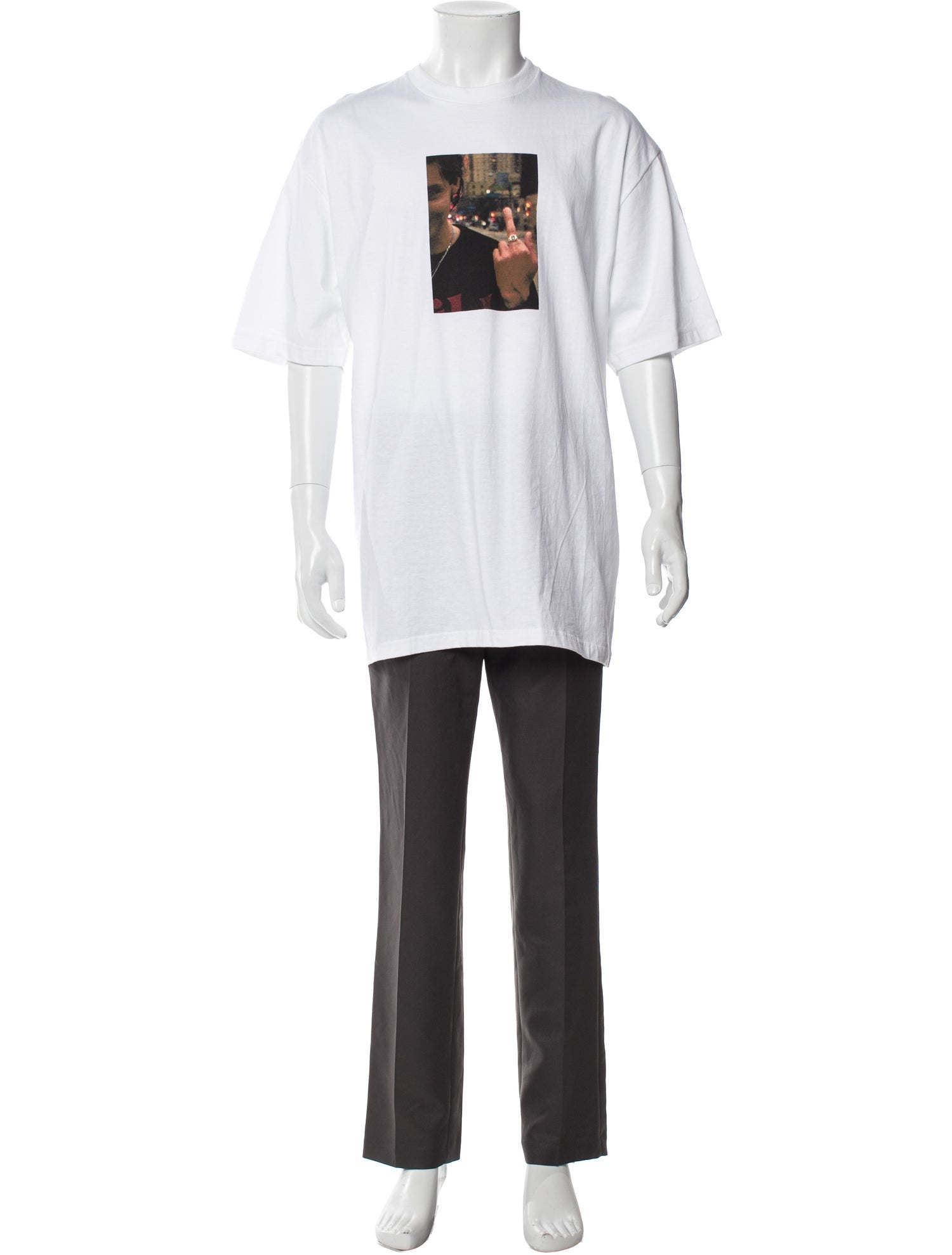 Supreme Graphic Print Crew Neck T-Shirt