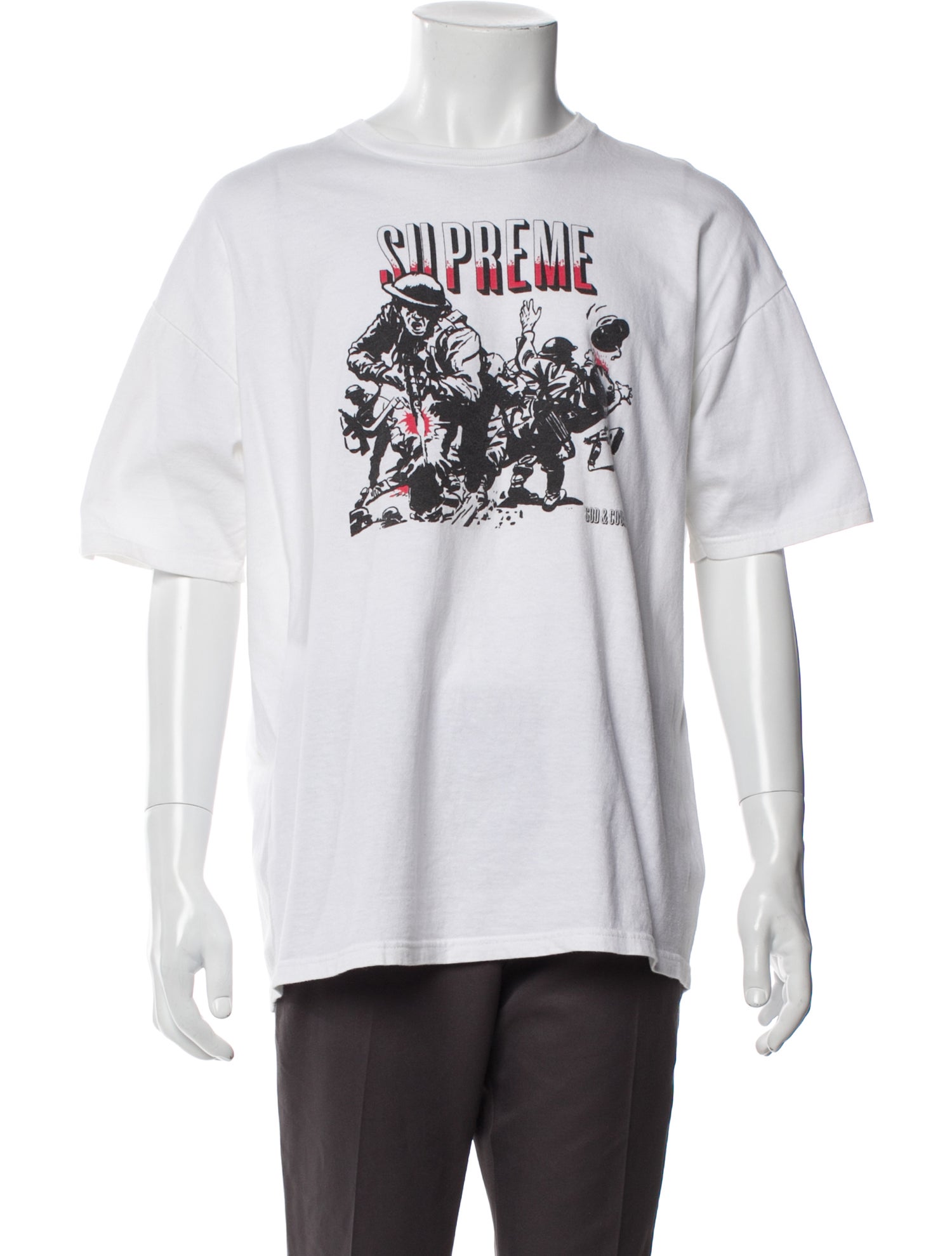 Supreme Signature Logo Graphic Print T-Shirt