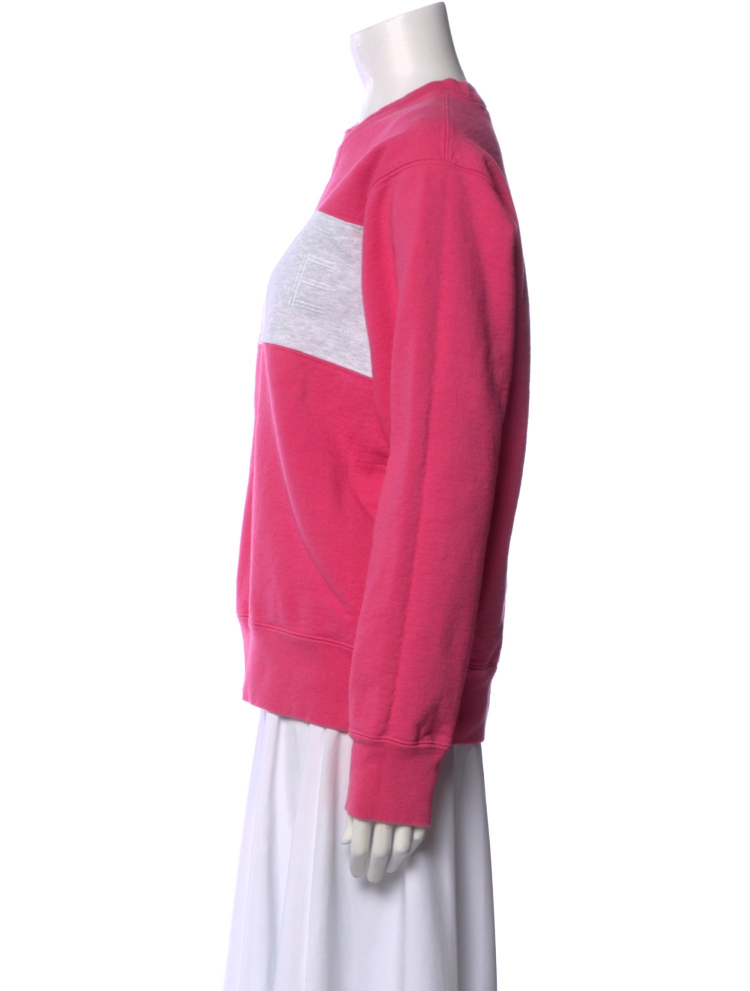 Supreme Colorblock Pattern Crew Neck Sweatshirt